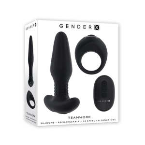 Gender X: Gender X Teamwork Butt Plug and Cock Ring