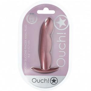Ouch Finger Anal Plug 4.6" Rose Gold