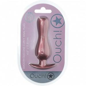 Ouch: Ouch Curvy Anal Plug 4.6" Rose Gold
