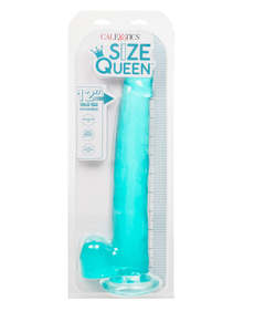 California Exotic: California Exotic Size Queen 12" Dong with Balls Blue/Green