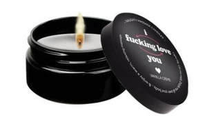 Kama Sutra: Naughty Massage Candle 50g Vanilla Creme - I Fucking Love You