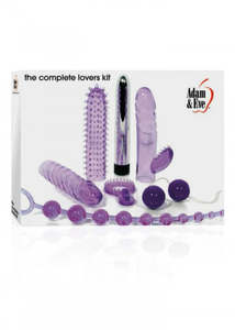 Vibe Sets Kits: Adam & Eve The Complete Lovers Kit Purple