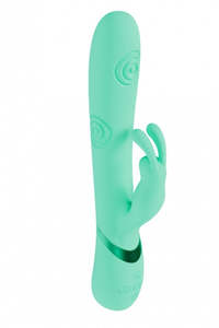 Vive Mimi Triple Motor G-Spot Tapping Rabbit Vibrator Green