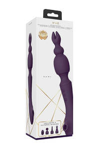 Wand Vibrators: Vive Nami Pulse-Wave & Vibrating Wand - Purple
