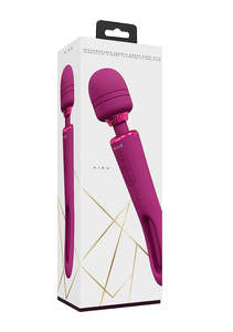 Vive Kiku Double Wand with G-Spot Flapping - Pink