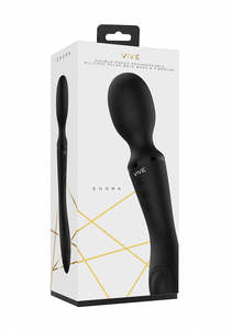 Vive Enora Double Ended Pulse Wave Wand - Black