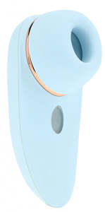 Clitoral Air Pulse: Loveline Aurie Interchangeable Head Clitoral Air Pulse Vibe Blue