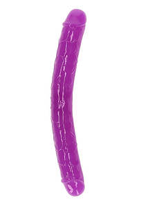 Realrock 12" Glow-N-Dark Double Dong Purple