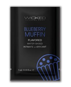 Wicked Aqua Blueberry Muffin Flavoured Lube Sachet 3ml