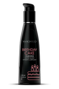 Wicked Aqua Birthday Cake Flavoured Lube 120ml
