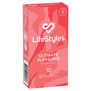 Condoms: Lifestyles Condoms Ultimate Pleasure 10 Pack