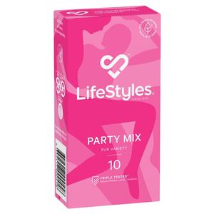 Condoms: Lifestyles Condoms Party Mix 10 Pack