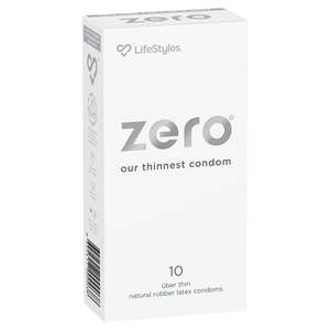 Ansell: Lifestyles Zero Uber Thin Condoms 10 Pack