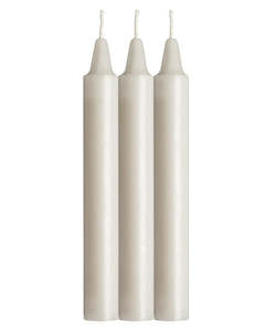 Lacire Drip Pillar Candles - White