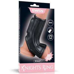 Cock Rings: Lovetoy Knights Ring Ridge Black