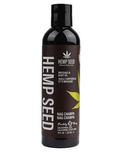 Lubes Essentials: Hemp Seed Nag Champa Massage Oil 237ml
