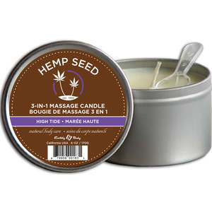 Earthly Body 3-in-1 Hemp Sead High Tide Massage Candle 6oz