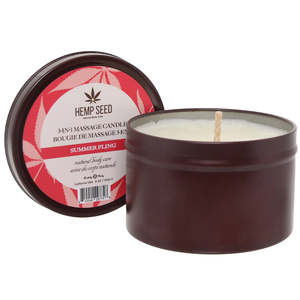 Lubes Essentials: Earthly Body 3-in-1 Hemp Seed Summer Fling Massage Candle 6oz