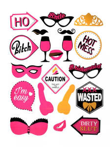 Novelties: Thirsty Girls Hen's Night Photo Booth Prop Kit