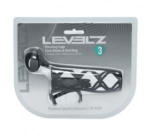 Levelz Vibrating Cage Silicone Cock Sleeve & Ball Ring