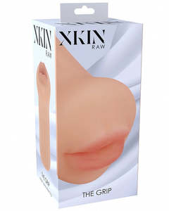 Xkin Raw The Grip Mouth Stroker in Flesh