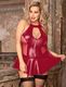 Oh Yeah Wet Look Babydoll R80941-2P Red - XL