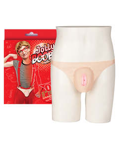 Novelties: Jolly Booby Inflatable Pussy With Straps