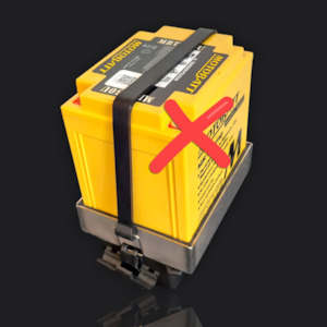 Single 34ah Battery Upgarde Tray and Strap ( Battery Not Included )