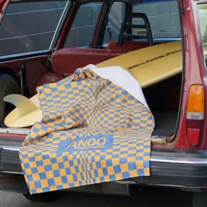 Tees: Gridline Towel - Blue Ochre