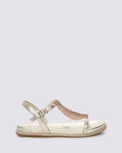 Sandals: YERRYS PALE GOLD