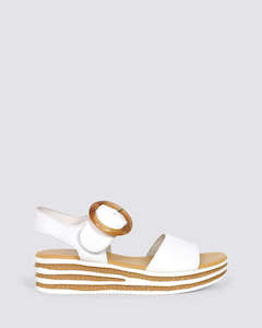 Sandal - Wedge: CUBBIE WHITE