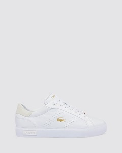 Lacoste: POWERCOURT 1122 1 SFA WHITE/GOLD