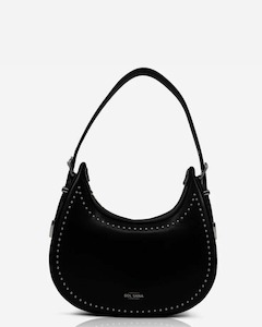 CRESCENT BAG BLACK/SILVER