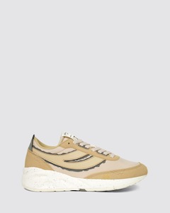 Superga: 4089 TRAINING 9TS SLIM CANVAS RIPPED BEIGE/GREY