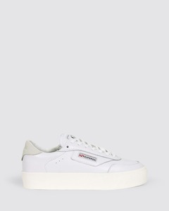 Superga: 3854 COURT PLATFORM WHITE/FAVORIO