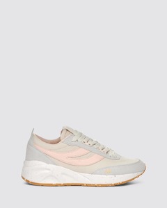Superga: 4089 TRAINING 9TS SLIM VEGAN GREY-LT PINK