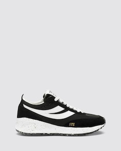 Superga: 4089 TRAINING 9TS SLIM VEGAN BLACK-WHITE