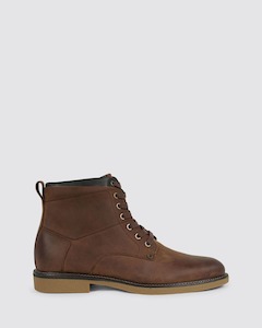 Mens Boots: MONTREAL DARK BROWN RUB
