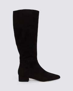 Mollini: THE BOOT KNEE HIGH BOOTS BLACK SUEDE