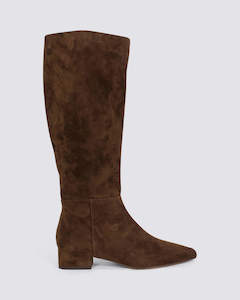 Mollini: THE BOOT KNEE HIGH BOOTS RICH BROWN SUEDE
