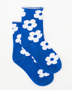 New Arrivals Shoes: BLUE DAISIES SOCK