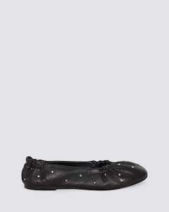 Sol Sana: MONTAGINE BALLET FLATS BLACK/GOLD