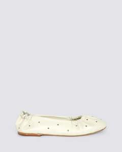 MONTAGINE BALLET FLATS WHITE/GOLD