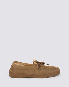 Ugg Nz: MOCCASIN UNISEX SLIPPERS TAN