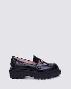 Womens Flats: JOPLIN LOAFERS BLACK PATENT