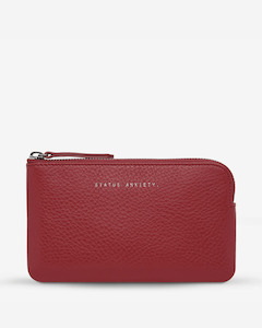 Handbags: SMOKE AND MIRRORS WALLET ROUGE