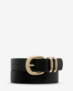 Accessories: LET IT BE BELT BLACK/GOLD