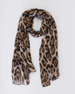 AVERY SCARF BROWN LEOPARD