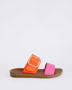 Womens Sandals: VELMA FUCHSIA/ORANGE