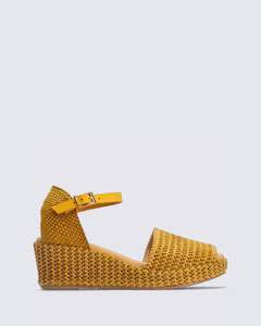 Womens Wedges: 10560 WEDGE SANDALS MOSTAZA